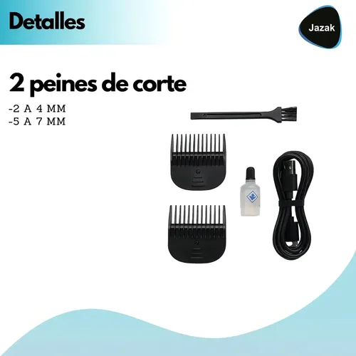 Afeitadora Corporal Jazak JZK701 Inalámbrica con Cuchilla de Cerámica y Pantalla LED
