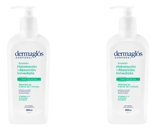 Pack Crema Corporal Dermaglós Hidratación Inmediata 300 Gr