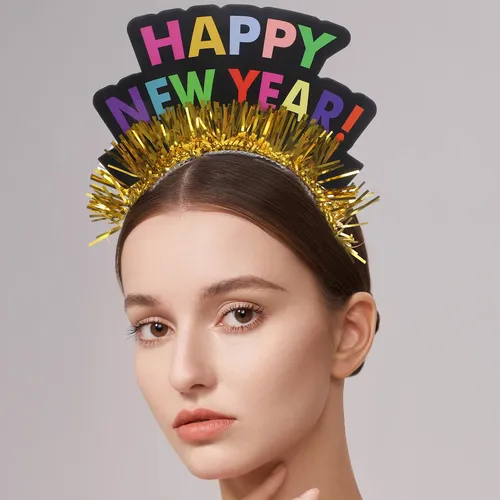 2 Diademas, Diademas De Año Nuevo, Aros Para El Pelo