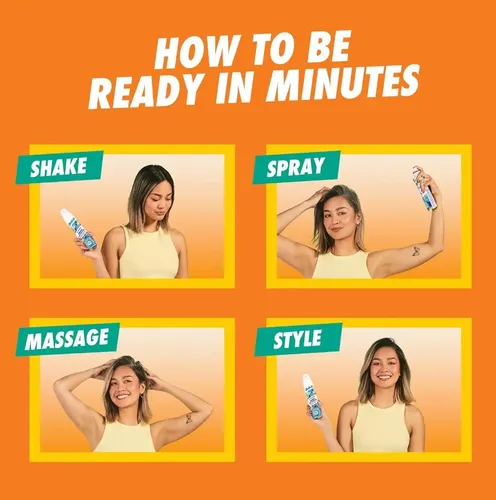 3 Shampoo En Seco Batiste Rose Gold Lavado Sin Agua