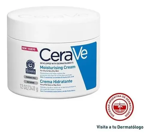 Cerave Crema Hidratante Pote X 340 Gr Fragancia Sin fragancia
