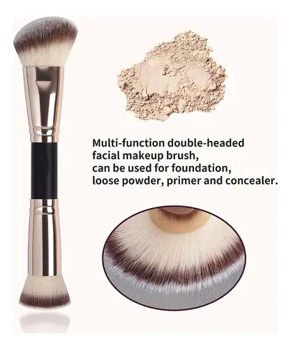 Brocha Doble Para Base Y Corrector De Maquillaje