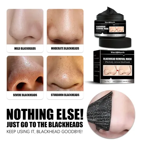 Mascarilla Facial De Carbón Para Puntos Negros