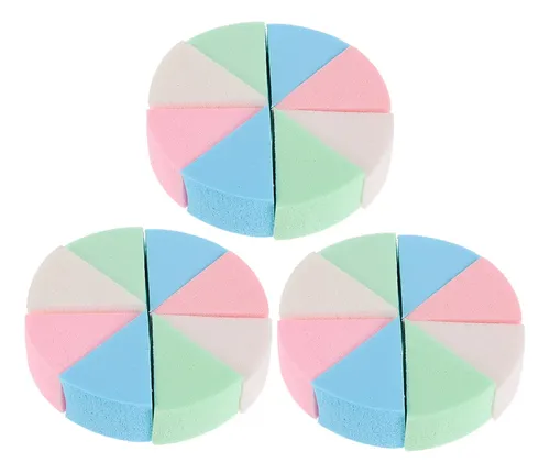 3 Juegos De Esponjas De Maquillaje Húmedas Y Secas
