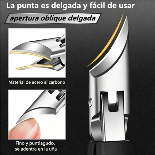 Set De 6 Cortaúñas De Acero Inoxidable Para Uñas Encarnadas