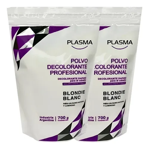Polvo Decolorante Blondie Blanc Plasma 700gr X5 Unidades