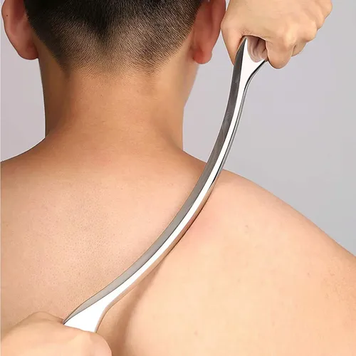Herramienta De Masaje Stickon Gua Sha De Acero Inoxidable Ia
