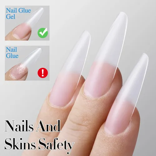 Set Pegamento Gel Transparente Para Uñas Postizas 2 Pcs