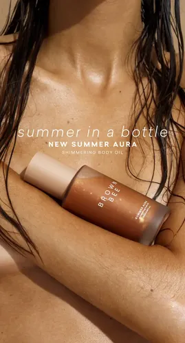 Aceite Corporal Iluminador Con Perlas Brown Bee 100 Ml Tono del maquillaje Único