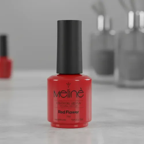 Esmalte Profesional Red Flower Meliné Gel Uñas Led Uv