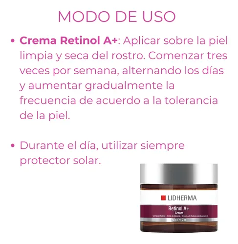 Rutina Skincare Dia Noche Piel Seca Antiage Retinol Lidherma