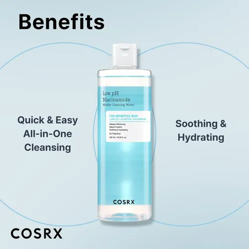 * Agua Limpiadora Micelar Cosrex De Bajo Ph Con Niacinamida