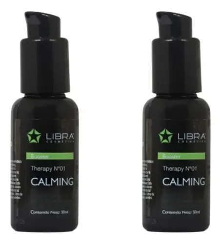 2 Boosters Serum Calming Piel Sensible 50ml Libra Cosmetica Momento De Aplicación Día/noche