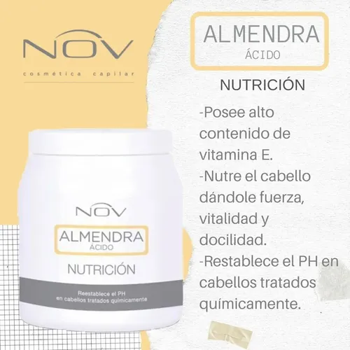 Baño De Crema Nutricion Nov Almendras Acida X 980 Gr Full