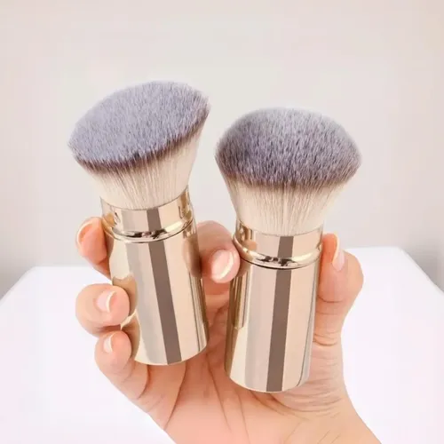 C-set 2 Brochas Retráctiles For Maquillaje Y Polvo ;;;