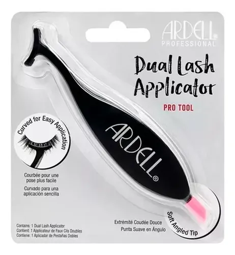 Aplicador Pestañas Postizas Ardell Dual Lash con Punta Curva y Angular