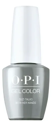 Esmalte OPI Gel Suzi Talks With Her Hands de 15 mL en Tono Gris Oscuro