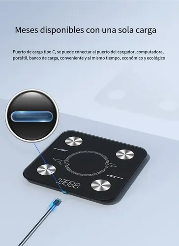 Balanza De Peso Corporal Digital Recargable