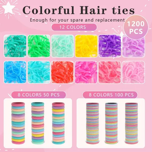 Set De Accesorios Para El Cabello Sygy 1350p, Cintas Y Pinza