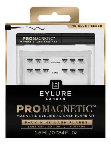Kit De Pestañas Postizas Eylure Promagnetic Con Delineador