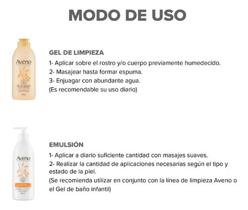 Aveno Combo Cuidado Básico Facial Corporal Pieles Sensibles