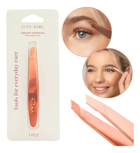 Pincita De Depilar Bronce Cejas Profesional City Girl Lisa