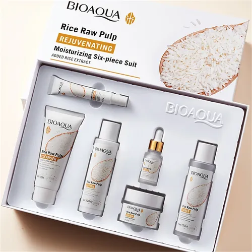 Set De Cuidado De Piel Con Extracto De Arroz – 6 Piezas