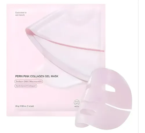 Mascarilla Facial X4 Biocolageno 100% Absorbible Pdrn Pink Todo Tipo De Piel