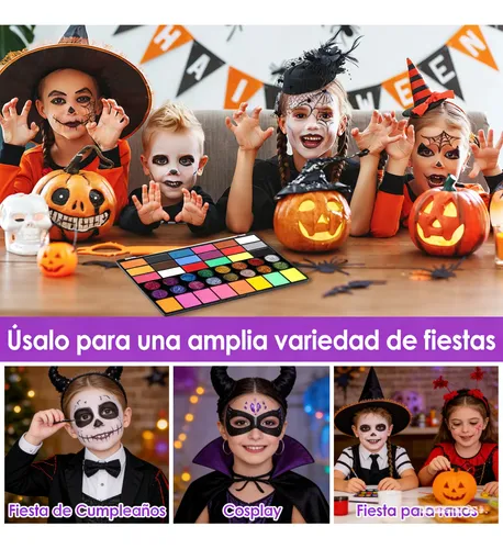 Kit Maquillaje Pintura Cara Pintacaritas Pintura Corporal Ac