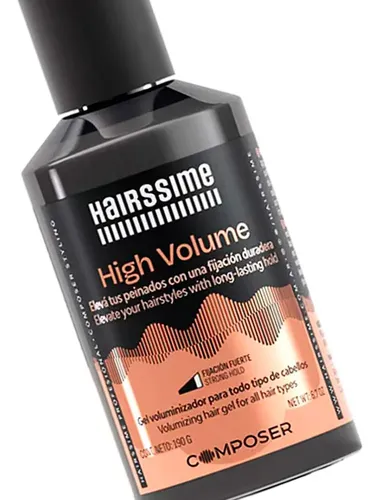 Hairssime Composer High Volume Gel Voluminizador Fuerte 3c