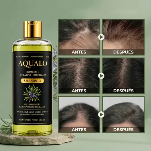 Shampoo Aqualo Romero y Queratina Sin Sulfatos 500 ml