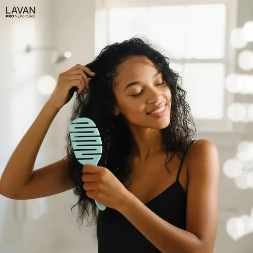 Cepillo Para El Cabello Lavanpro New York Flex Turquesa