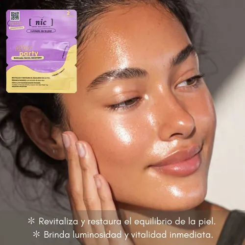 Kit X3 Mascara Facial Nic After Party Revitaliza Energizante