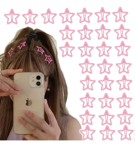A 100 Broche Pasador Estrella For El Cabello Pinzas .