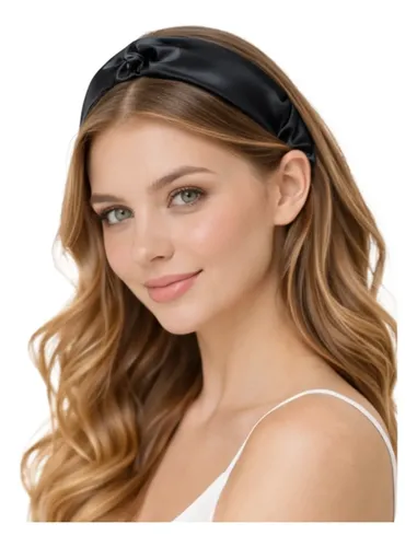 Vincha Tiara Satén Para El Pelo Antifrizz Suave