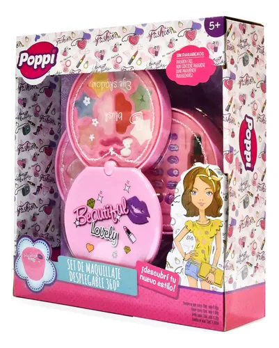 Set Maquillaje Con Uñas Desplegable Poppi S22058