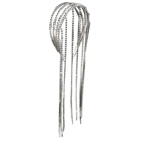 Diadema De Cristal Con Cadena Para El Cabello