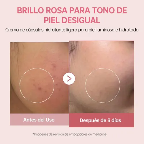 Medicube Crema Capsula Pdrn Pink Colágeno Iluminador 55g