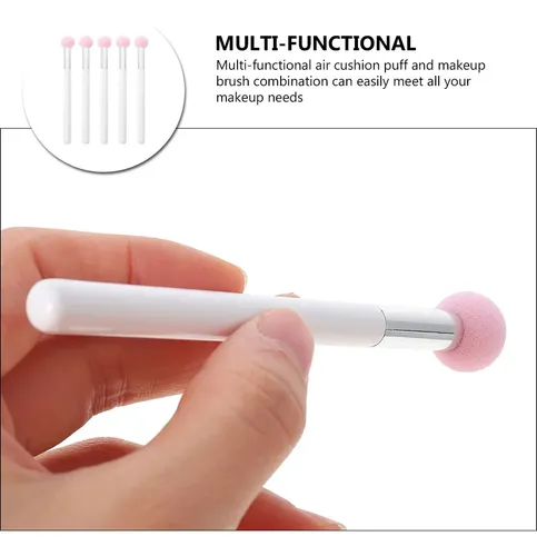 Aplicadores De Polvo Rosa Para Maquillaje 5 Piezas