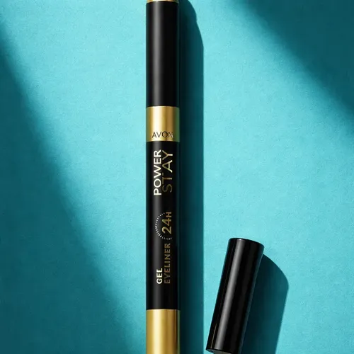 Lapiz Delineador En Gel Power Stay Ojos Avon 24hs Color Brillo Dorado