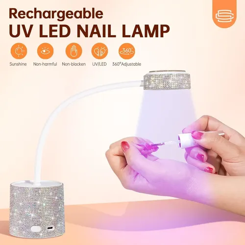Lámpara De Uñas Uv Led Inalámbrica Christine Shelly 27w