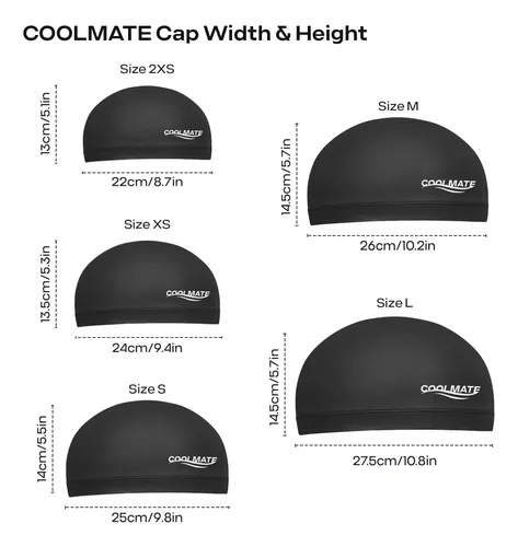 Gorro De Natación Coolmate De Tela Impermeable Para Adultos,