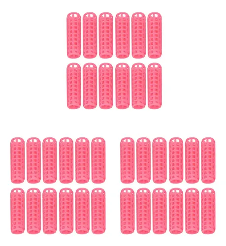 36 Pinzas Para Rizar El Cabello, De Plástico Rosa, Para Pein