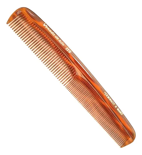 Pack 12 Peines Venado Plástico Chico Color Carey 17.5 cm