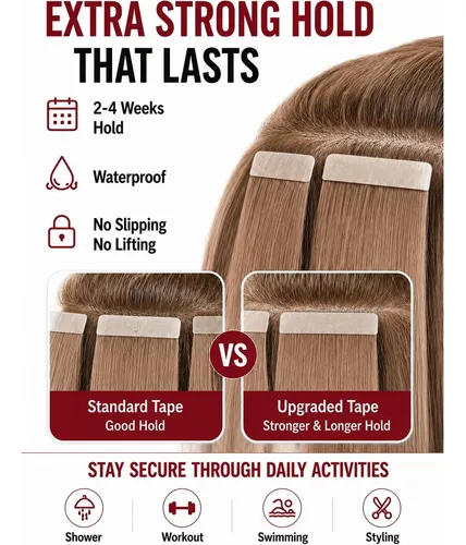 Extensiones Con Cinta Doble Cara Moresoo 36 Tabs 4 Cm X 0.8