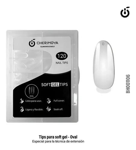 Soft Gel Cherimoya+press Gel +120tips+lampara Flor
