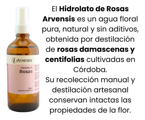 Hidrolato De Rosas Arvensis 100cc Tónico Hidratante Facial