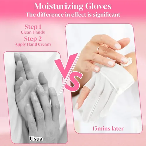 Guantes Algodón Hidratantes Para Manos Secas Y Agrietadas