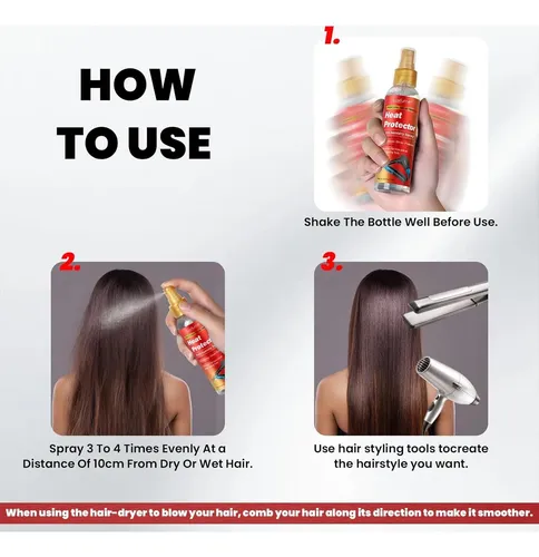 Spray Protector De Calor Para Cabello Luxfume 450°f