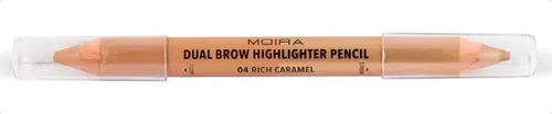 Lápiz Delineador Moira Cosmetics Dual Highlighter Para Cejas Color Rich Caramel